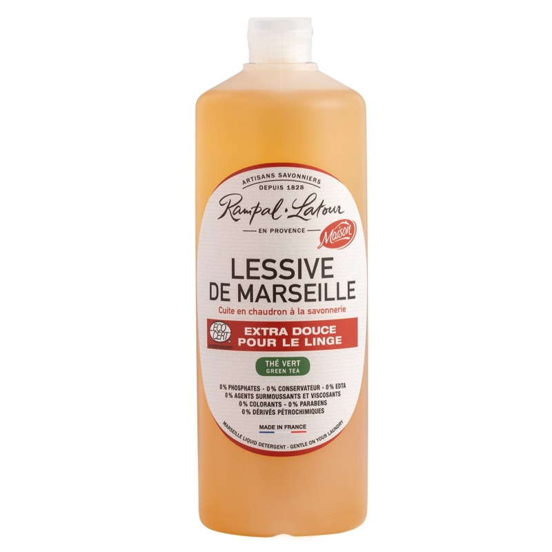 Lessive de Marseille Liquide Thé vert RAMPAL 1L