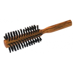 Brosse à cheveux en bois d'Olivier ronde