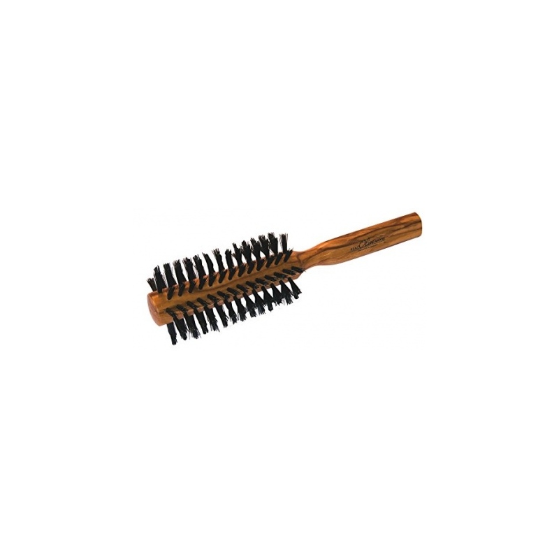 Brosse à cheveux en bois d'Olivier ronde