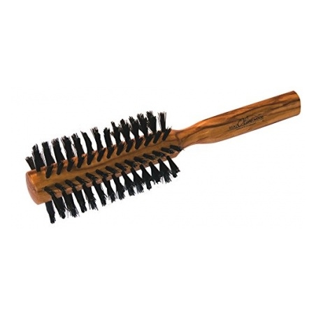 Brosse à cheveux en bois d'Olivier ronde