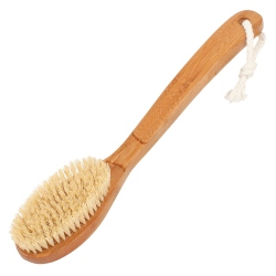 Brosse de bain en bois de bambou