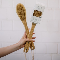 Brosse de bain en bois de...